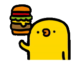 бургер, фаст фуд, фуд иллюстрация, бургер глазками, веселый гамбургер