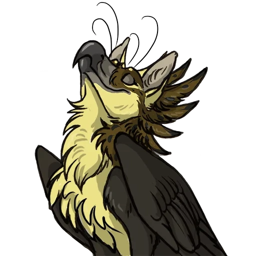 tiertiere, cokatrix feather, tiere sind mythisch, mystische kreaturen, furri crow referenz