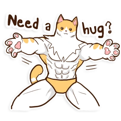 коты, кот качек, качок кот, furry muscle, кот мускулами