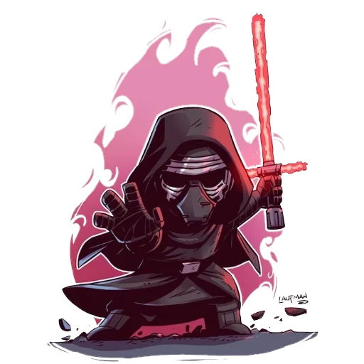 kylo ren, kylo ren chibi, kylo ren star wars, star wars dart vader, chibi star wars kylo ren