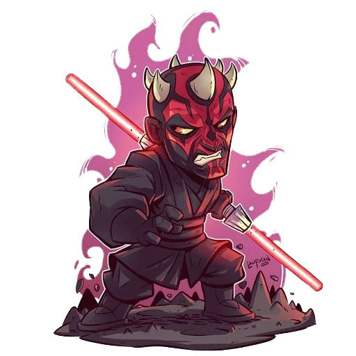 dart dijo, como star wars, star wars darth maul, star wars dart dice, laufman art star wars