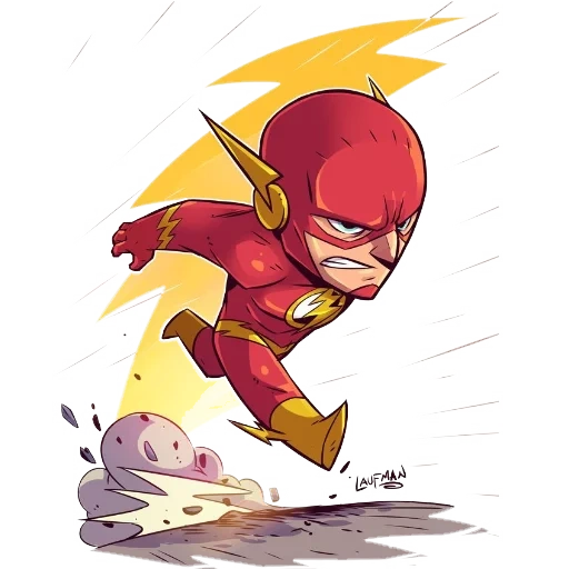 flash, flash, flash chibi, superhero flash, chibi derek laufman super heroes