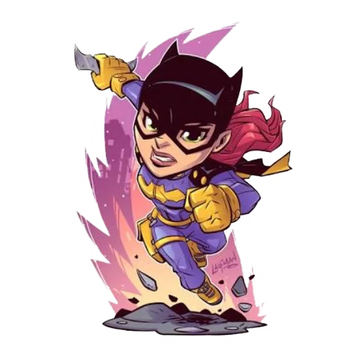 batgerl chibi, batgers chibi, derek laufman, supereroi chibi, chibi derek laufman marvel