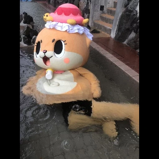 mascotte, chiitan, un jouet, jouet en peluche, animal mignon