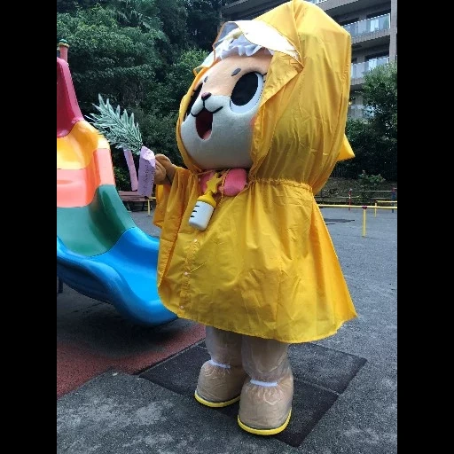 badut, mascot, maskot, mainan, raincoat