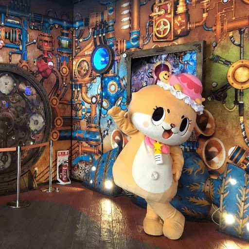 mascotte, chiitan, un giocattolo, linea amici, sanrio puroland