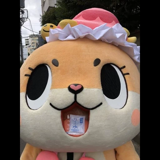 mascot, brinquedos, chiitan, gracioso, rolo de feitiço