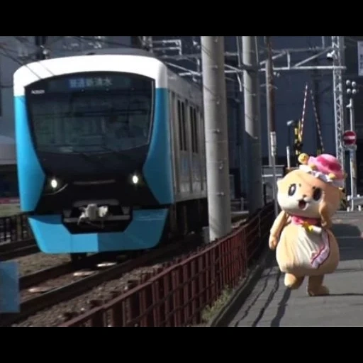 treno, un giocattolo, sfondo del treno, serie toei 5300, simulatore di linea shinjuku