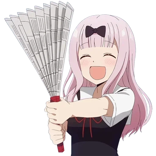 kaguya sama, fujiwara chika, chika fujiwara, animação fujiwara