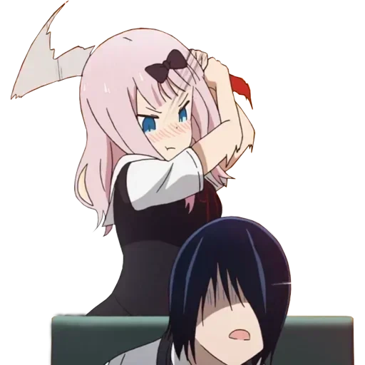 kaguya san, kaguya anime, anime charaktere, madam kaguya anime, chika anime frau kaguya