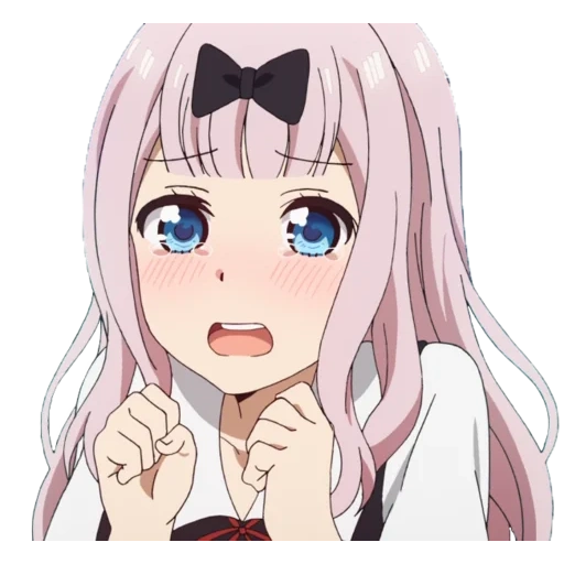 anime chan, ragazza anime, chika fujivar, anime chan è carino, kaguya sama love