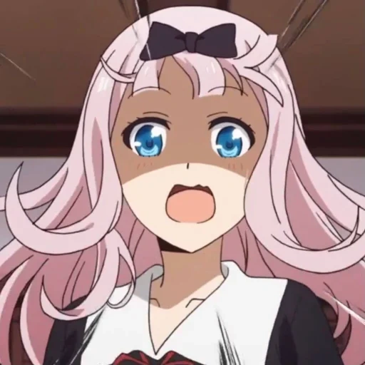 kaguya sama, anime girl, i personaggi degli anime, screenshot di fujiwara chika, kaguya sama wa kokurasetai