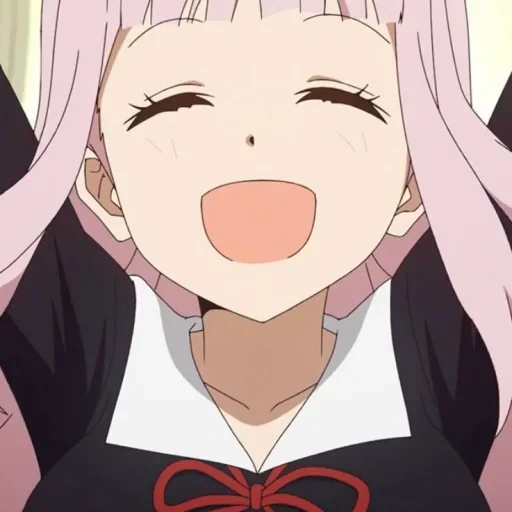 anime lucu, gadis anime, fujivara kaguya, karakter anime, meme anime kaguya