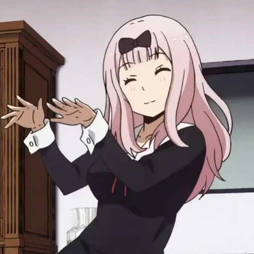 gadis anime, karakter anime, anime kaguya dance, nyonya kaguya fujivar dance, fujiwara anime mrs kaguya