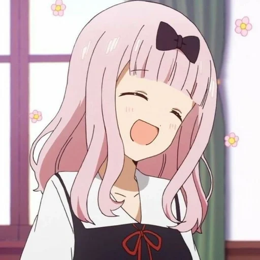 animação uwu, menina anime, chika fujiwara, o amor é como tu carlinbe, sra fujiwara jiagu