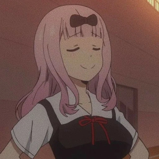 menina anime, menina anime, kaguya chika jut, personagem de anime, sra fujikawa jiagu