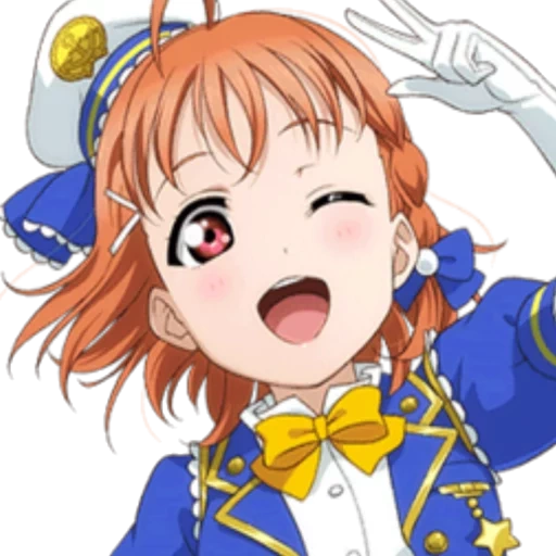 takami, chika takami, capturar o chik, papel de animação, love live school idol program