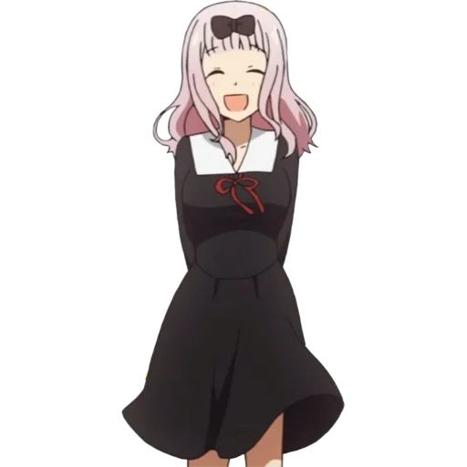 animação, menina anime, fujiwara chika, personagem de anime, dança de anime fujiwara