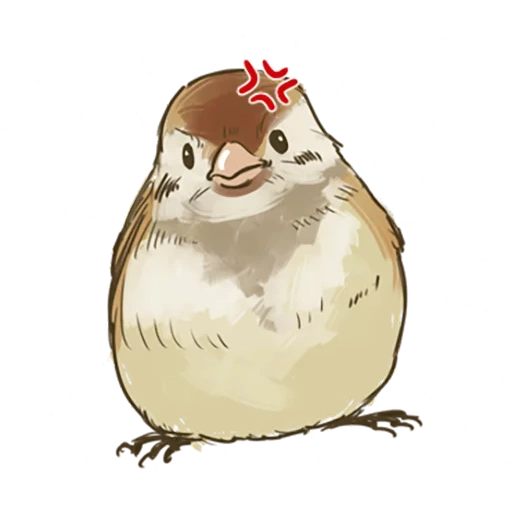 sparrow, chick chirik, vorozhushki, mait sparrow, voroskushki chirik anime
