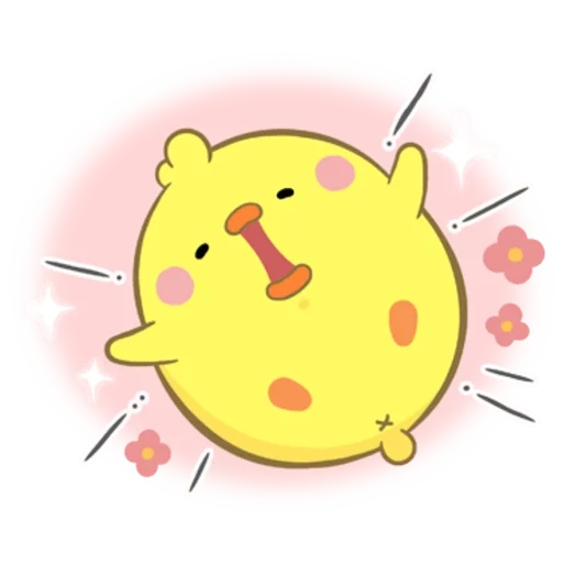 asiático, kawaii, amarelo, pato amarelo, desenhos kawaii