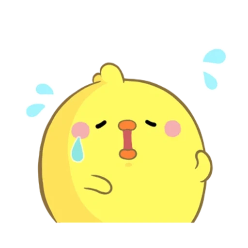 anime, moland duck, the chicken is cute, kavai chicken, emoji bye bye