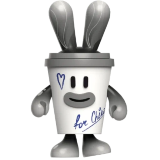 игрушка, мусорный бак, смоки рабитс, кофе персонаж, honey bunny логотип