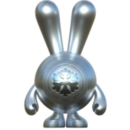 кролик 3d, украшение, кролик снежок, кролик игрушка, игрушки смешарики