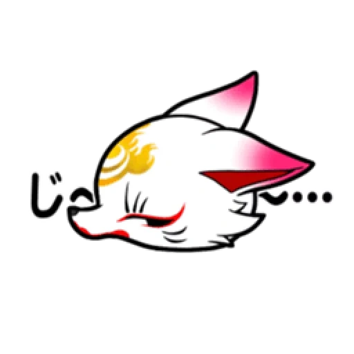 кот, аниме, логотип, lapfox hyi