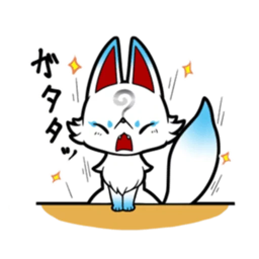 anime, the fox is sweet, cute animals, character rabbit, amaterasa fox chibi