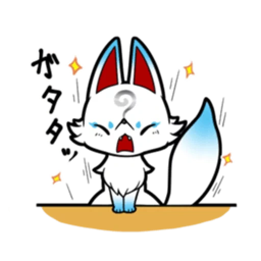 anime, le renard est doux, animaux mignons, rabbit de caractère, amaterasa fox chibi