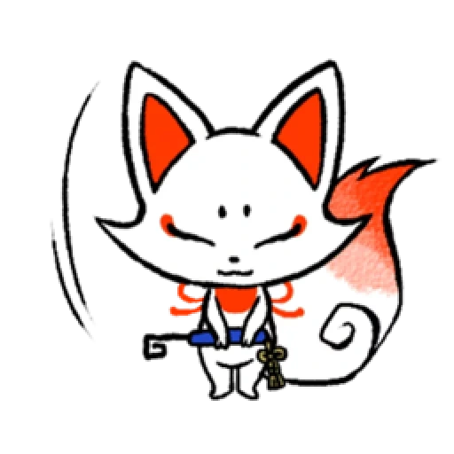 fox, anime, shimeji cat, the animals are cute, anime animals