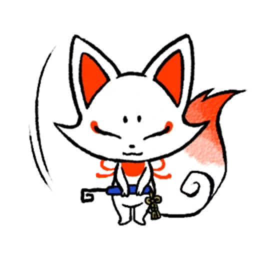 renard, anime, chat shimeji, les animaux sont mignons, animaux d'anime