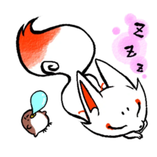 koi cat, gatti carini, gli animali sono carini, animali anime kawai, disegni di animali anime