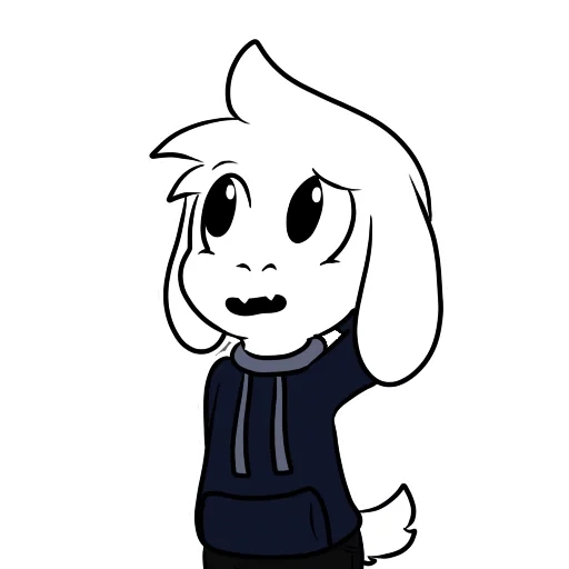 asriel, azriel, asriel dreemurr, unterstand azriel, anderteil chibi azriel