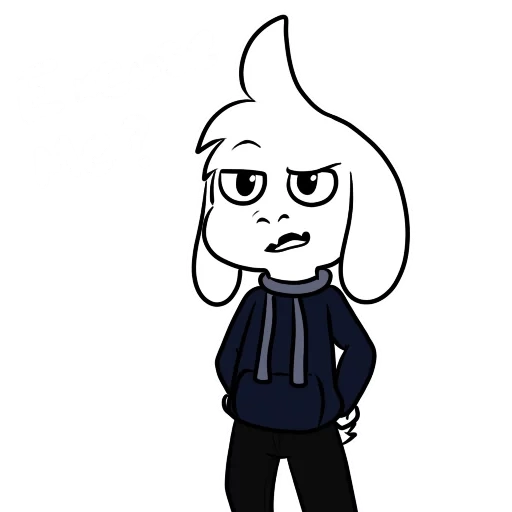 asriel, undertale, herói andetel, personagem inferior, andetel chibi azriel