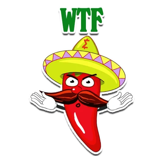 cabai, pepper sombrero, pepper chile sombrero, red pepper sombrero, kartun meksiko lada