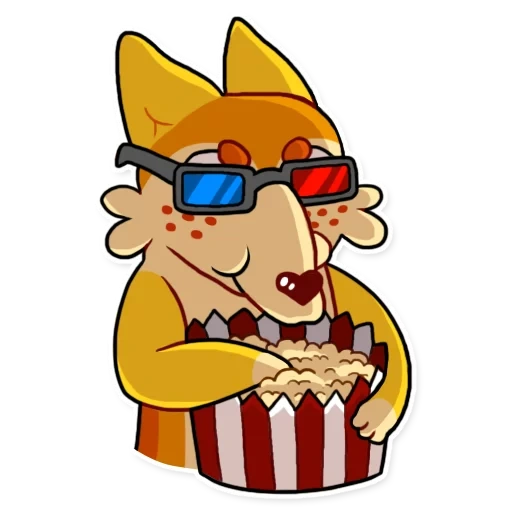 luffy, chat pop-corn, fox popcorn