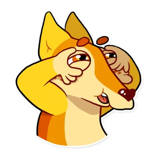 chims dog, kangaroo sticker