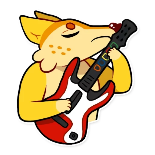 аниме, гитара, герои гитары, лиса гитарой, мартовский кот гитарой