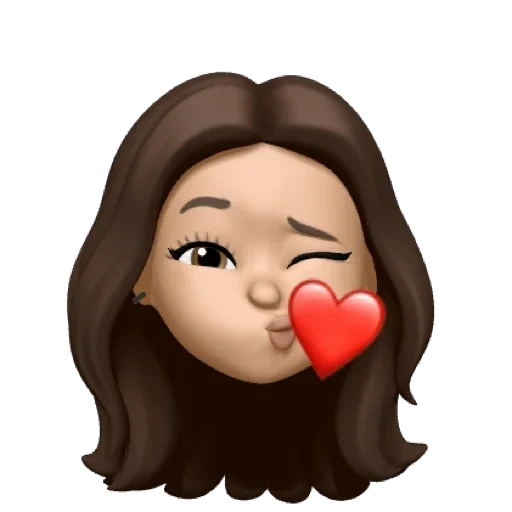 asiatique, emoji, jeune femme, emoji mignon, la fille emoji est triste