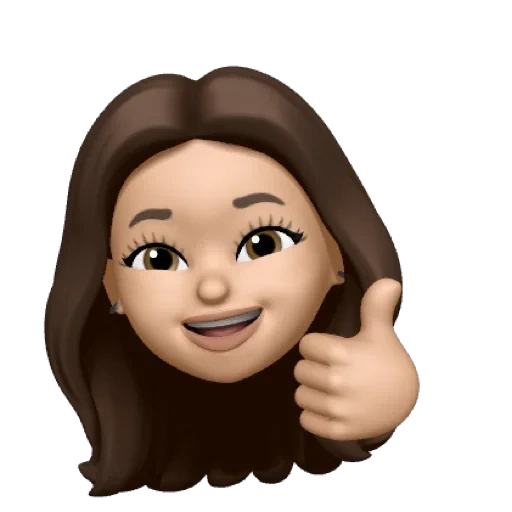 meu, canal, memoji, menina, psd seta menina comemoração