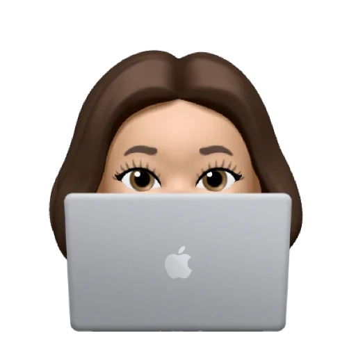 mujer joven, humano, gerente de smm, despachador de emoji, avatar de usuario