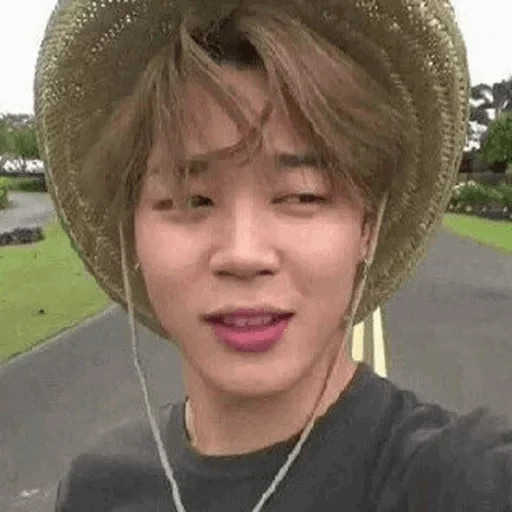 ci ming, bts jimin, bangtan boys, park ji min selfie, bts hats bon voyage