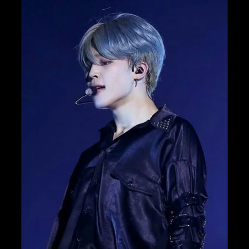 qi myung, jimin bts, qi ming bts, boys di bangtan, capelli blu di qi min