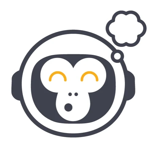 logo, affen ikone, monkey line ikone, affen logo kreis, affenvektor ikone