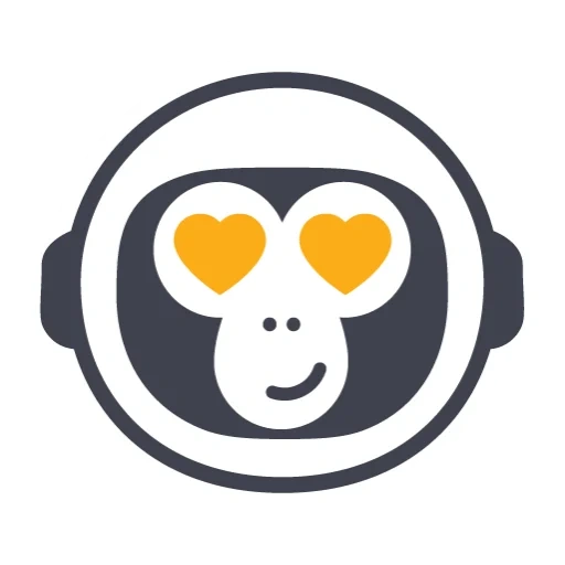mono, logo, un mono, mono logo, icono de vector de mono