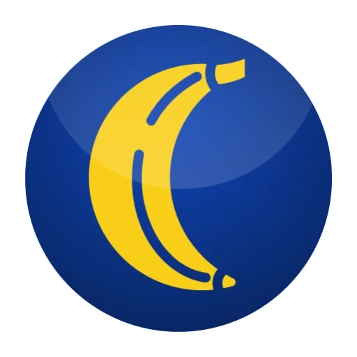 moon, banana, the icon of the moon, moon clipart, azerbaijani crescent symbol blue