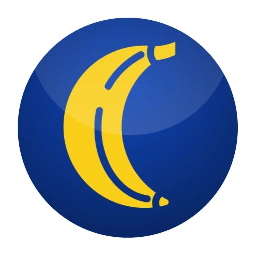 mond, banane, die ikone des mondes, mond clipart, aserbaidschanische halbmondsymbol blau