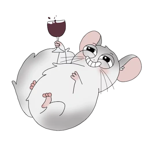 rats, les animaux sont mignons, motif chinchilla, souris au crayon, totoro cartoon