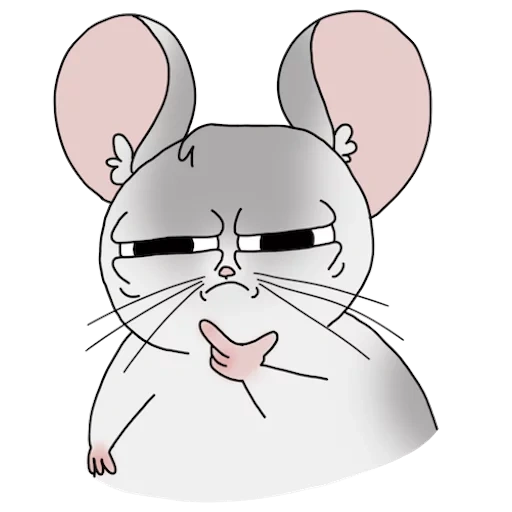 мышка, прикол, мышь серая, рисуем мышь, мышь иллюстрация